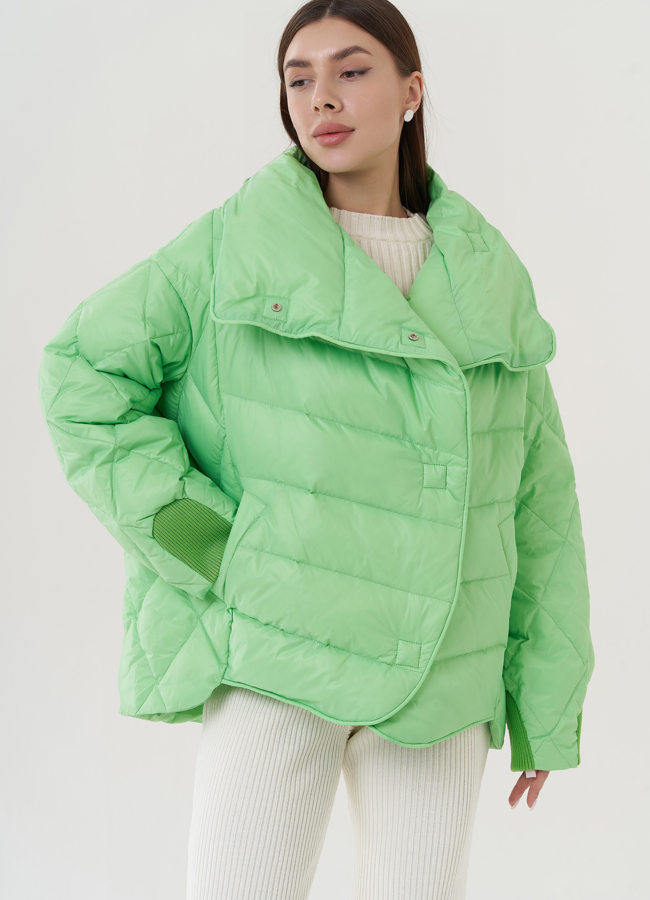 Куртка женская оверсайз  модель № 25949 в рассрочку