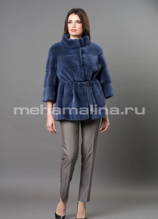 Норковая шуба  модель № S-670 в рассрочку