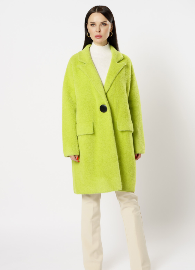 фото Кардиган салатового цвета модель № 18309