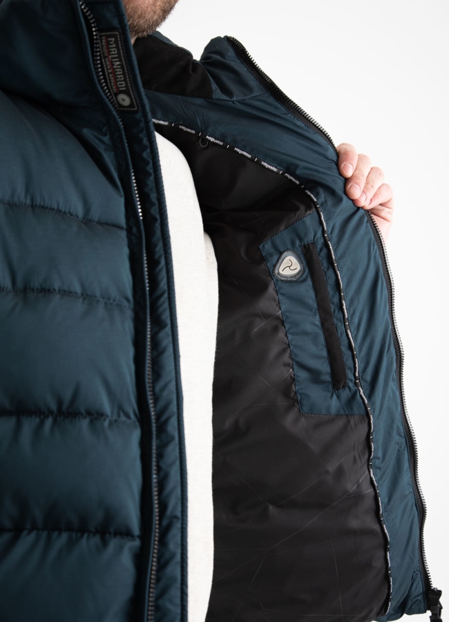 Мужской пуховик с капюшоном  модель № 25903 универмаг малина