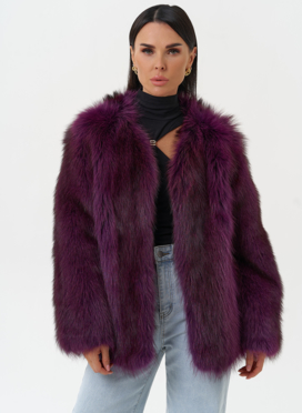 Женская куртка из меха канадского енота Женская куртка из меха канадского енота