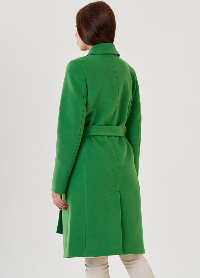 Пальто женское зеленого цвета модель № 79179 в кредит