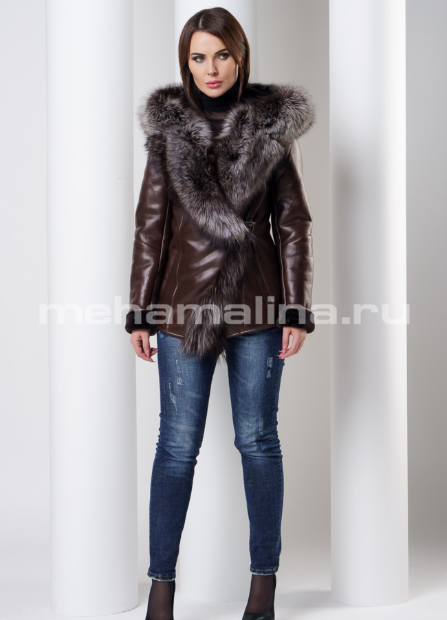 Укороченная дубленка модель № 132 в рассрочку