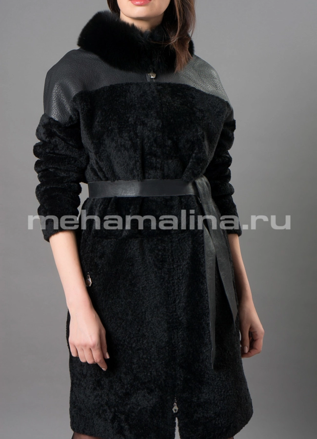 Дубленка Emilia Rinzi из астрагана модель № 3205-102 универмаг малина