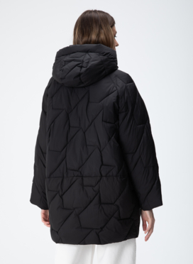 Женский пуховик с капюшоном 