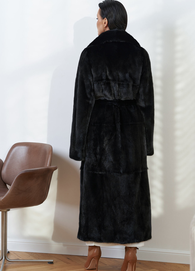 Шуба из меха скандинавской норки модель № 28080 универмаг малина