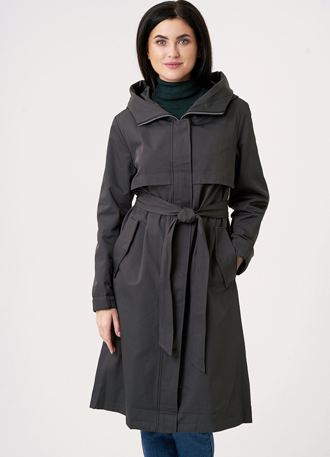 фото Женская парка со съемным мехом модель № 18089