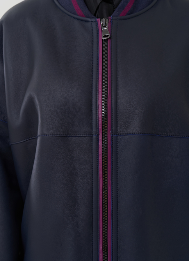 Женская дубленка из натуральной кожи модель № 25289 универмаг малина