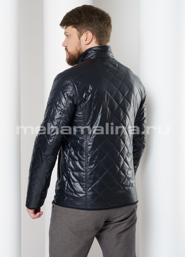 фото Куртка прямого силуэта с воротником стойка модель № 336