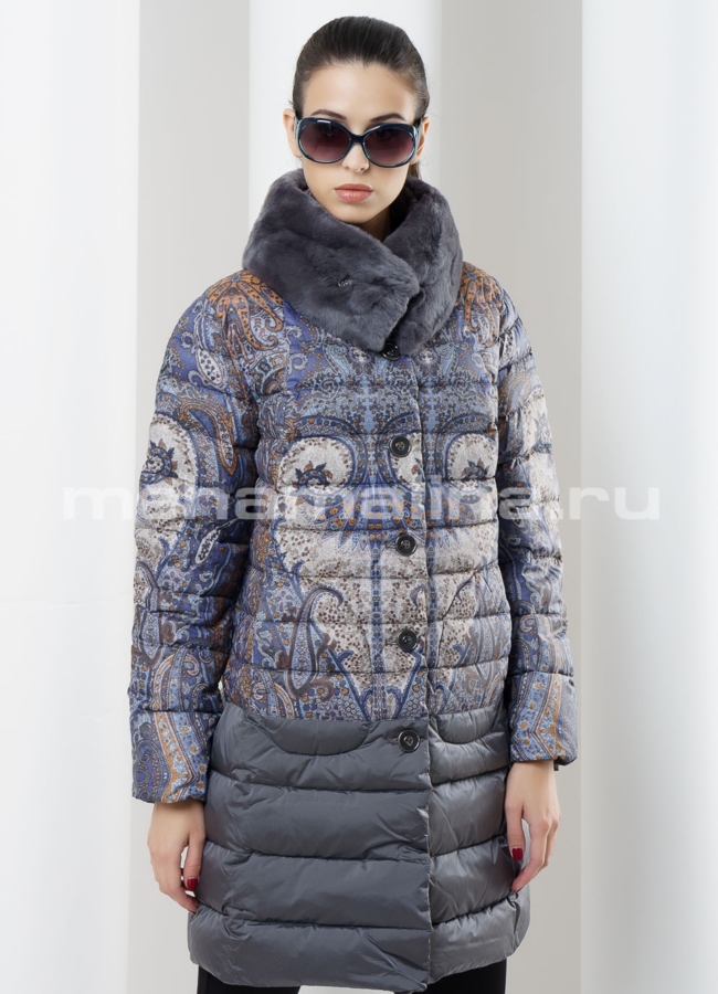 Куртка женская модель № П-82 меха малина