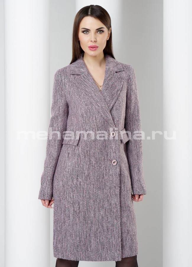 Пальто с английским воротником модель № BP-157 универмаг малина