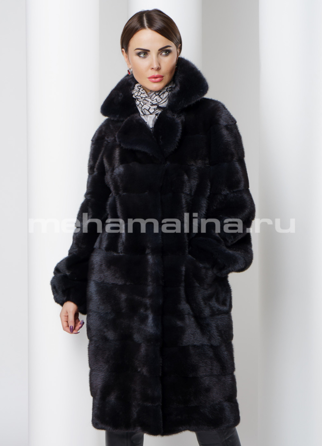 Норковая шуба модель № S-518 универмаг малина