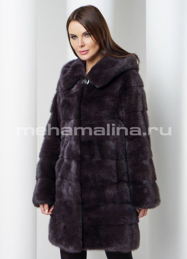 Шуба поперечная  модель № S-561 универмаг малина