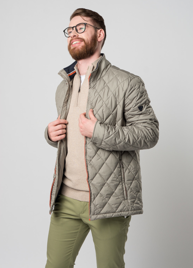 Мужская утепленная куртка на молнии модель № M9032 универмаг малина