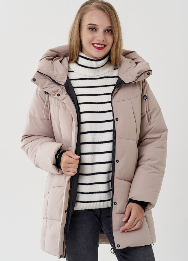 Женское полупальто пуховик модель № 81348 в рассрочку