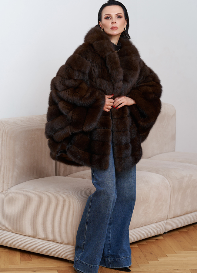 фото Шуба из куницы  модель № 26173