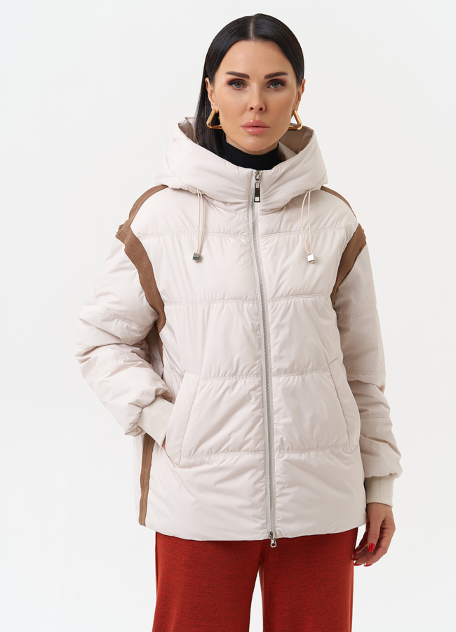 Женская утепленная куртка с капюшоном модель № 29944 в кредит