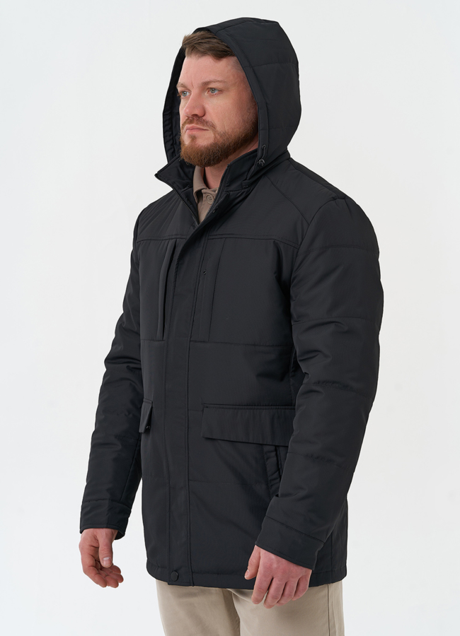 Мужская утепленная куртка с капюшоном модель № 30274 универмаг малина Мужская утепленная куртка с капюшоном модель № 30274 универмаг малина