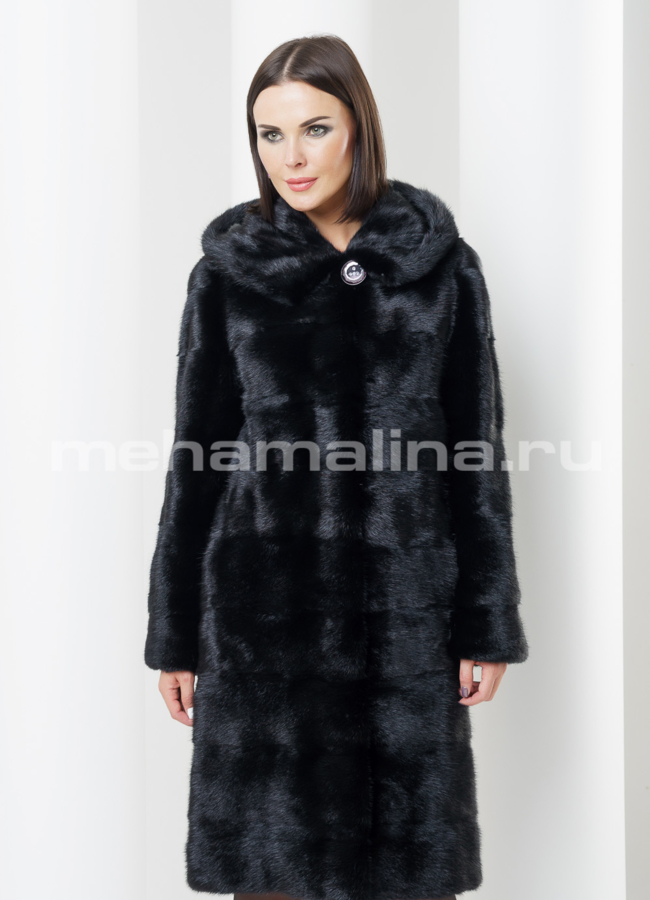 Норковая шуба модель № S-439 универмаг малина