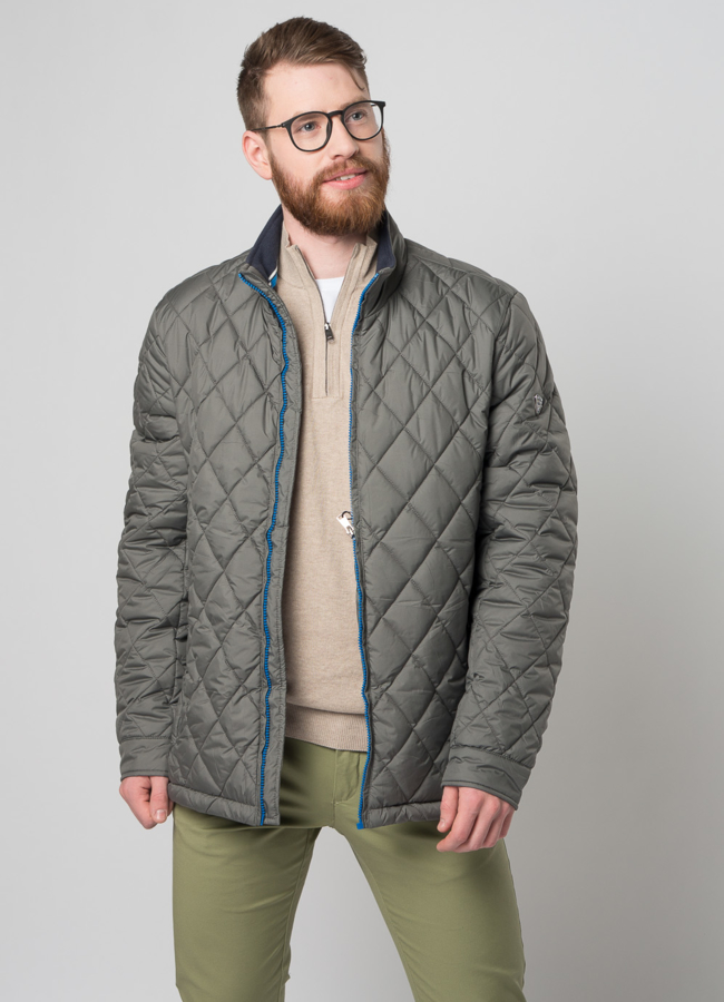 Мужская утепленная куртка на молнии модель № M9032 универмаг малина