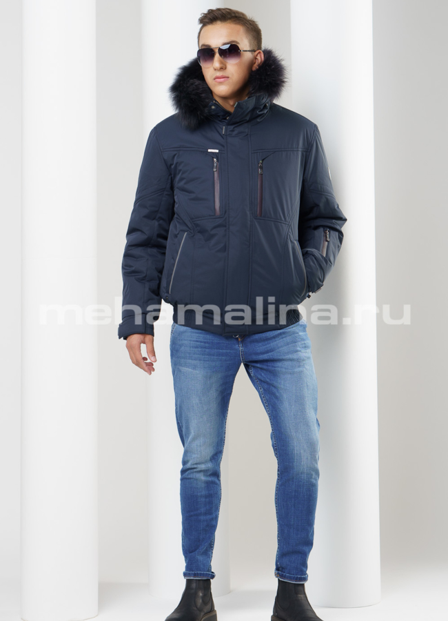 Пуховик на молнии модель № KM-12 универмаг малина