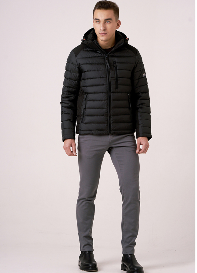 Мужская куртка со съемным капюшоном модель № 775 универмаг малина