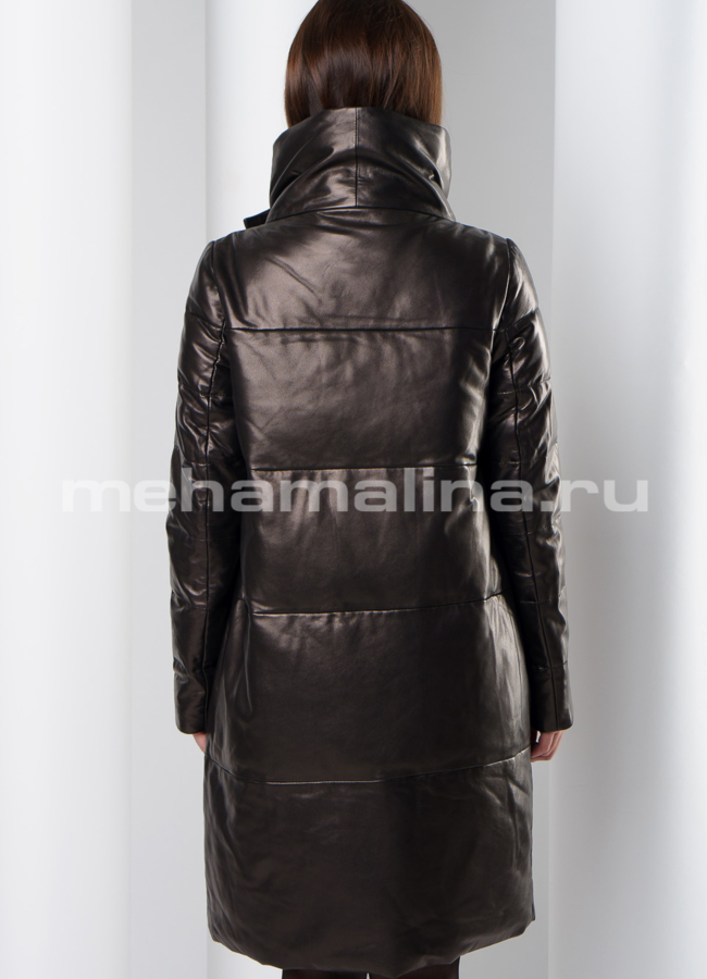 фото Пальто из кожи модель № K-383