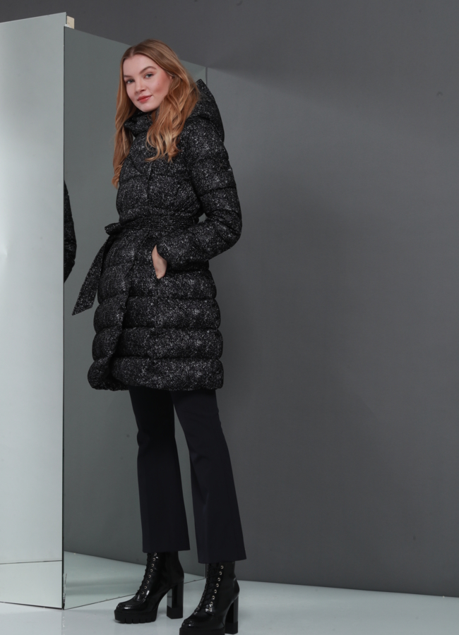 Пуховик ODRI модель № П-245 меха малина