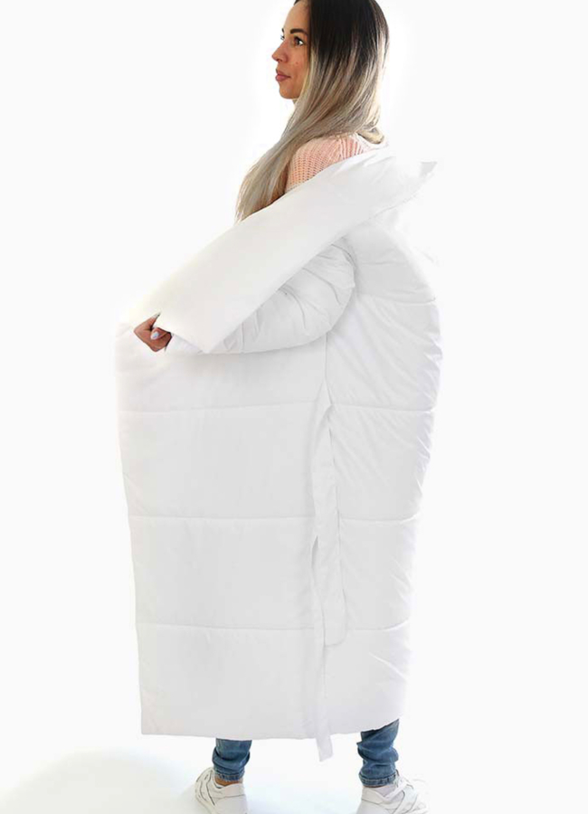 Пуховик-одеяло модель № П-220 универмаг малина