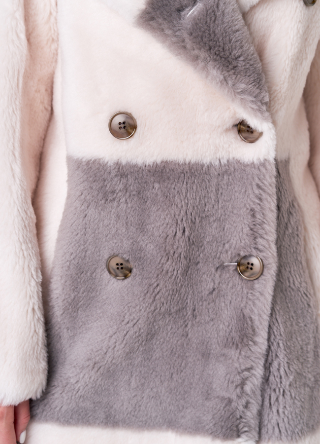 Женское полупальто из шерсти модель № 21142 в кредит