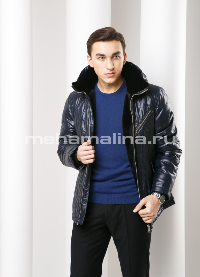 Зимняя куртка на молнии модель № KM-20 универмаг малина