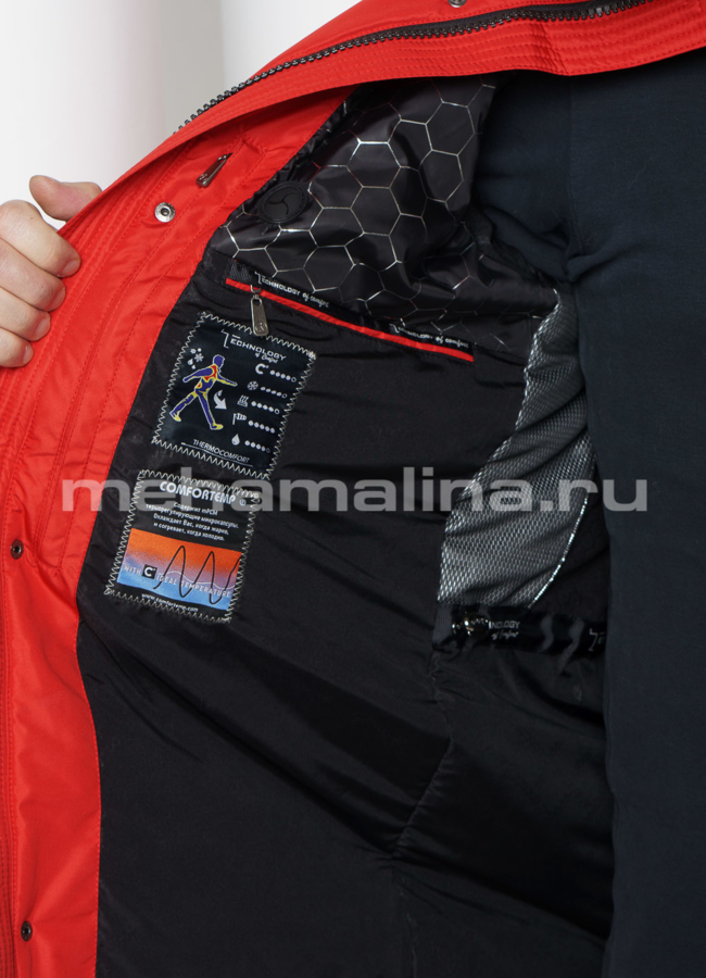 Куртка с климат-контролем, цвет красный модель № KM-81 универмаг малина