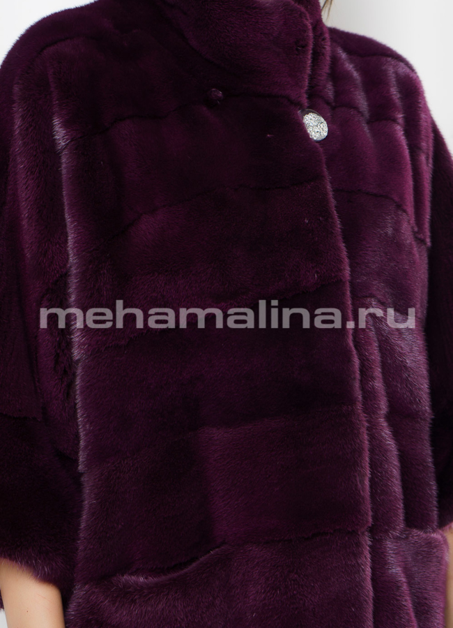 Шуба из норки модель № S-652 универмаг малина