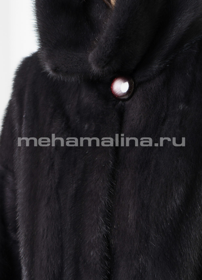 Шуба из норки oversize модель № S-691 универмаг малина