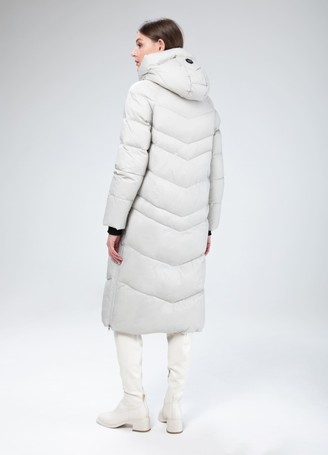 Пуховик женский с капюшоном  модель № 25516 в рассрочку