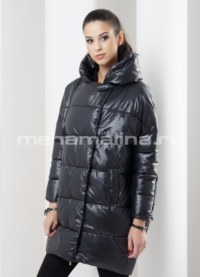 Женская куртка модель № П-71 меха малина