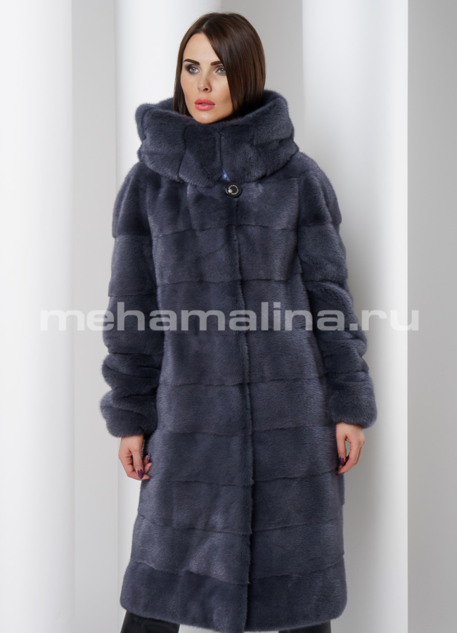 Шуба из скандинавской норки модель № S-508 универмаг малина