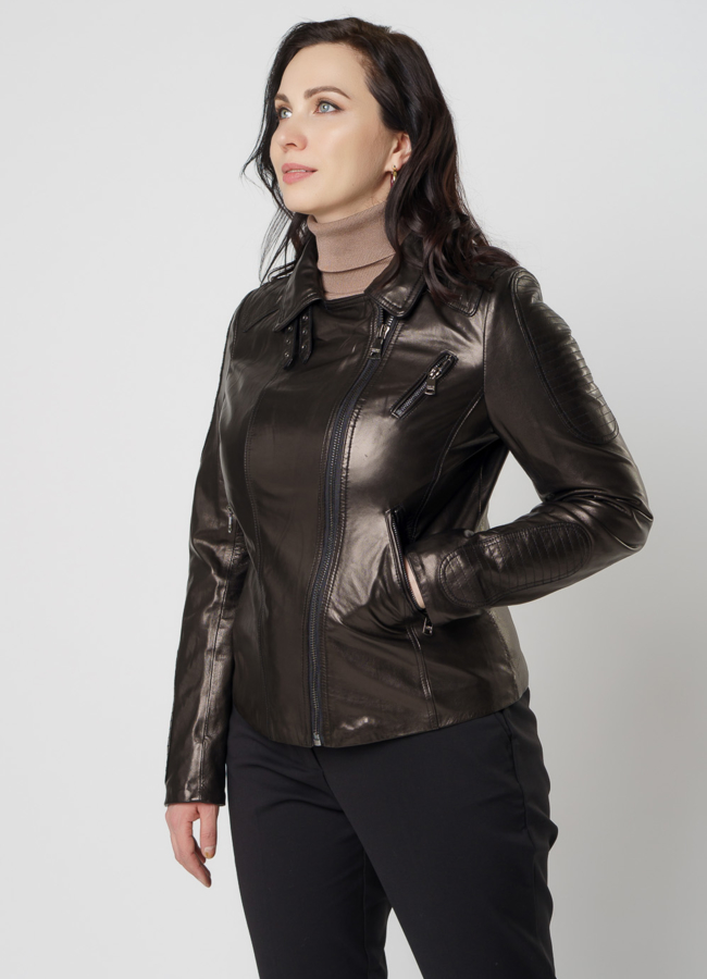Кожаная куртка - косуха модель № 10634 универмаг малина Кожаная куртка - косуха модель № 10634 универмаг малина