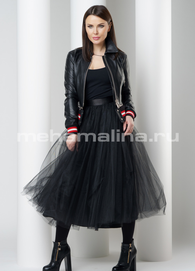 Кожаная куртка модель № K-412 в рассрочку