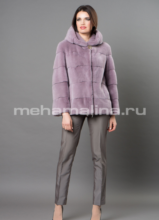 Норковая шуба  модель № S-671 в рассрочку