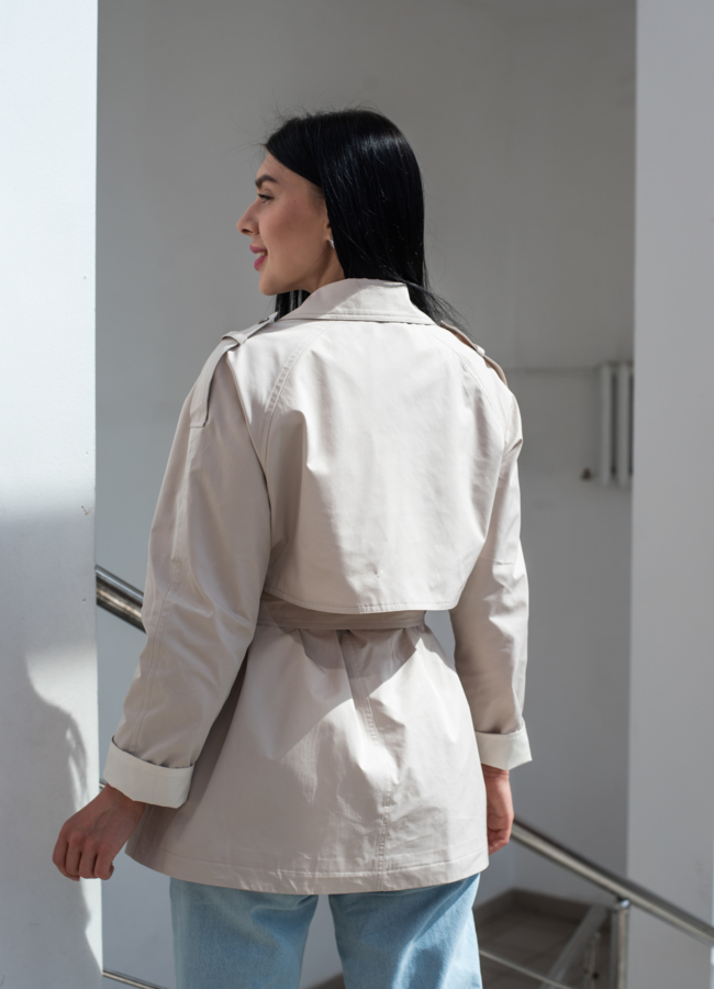 Тренч женский с поясом  модель № 22890 универмаг малина