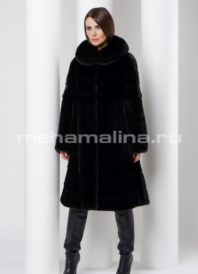 Шуба из скандинавской норки модель № S-517 в рассрочку