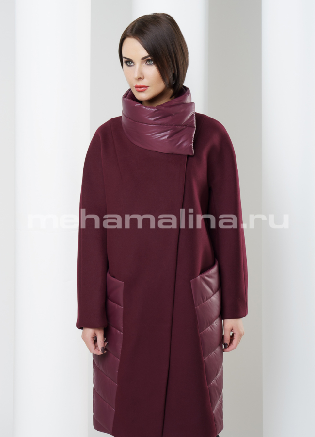 фото Пальто комбинированное  модель № BP-54