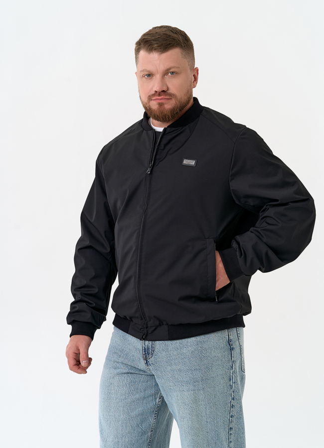 Мужская куртка бомбер  модель № 32706 меха малина