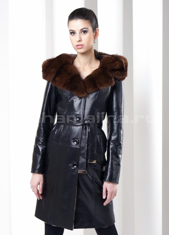фото Дубленка кожаная модель № D-107