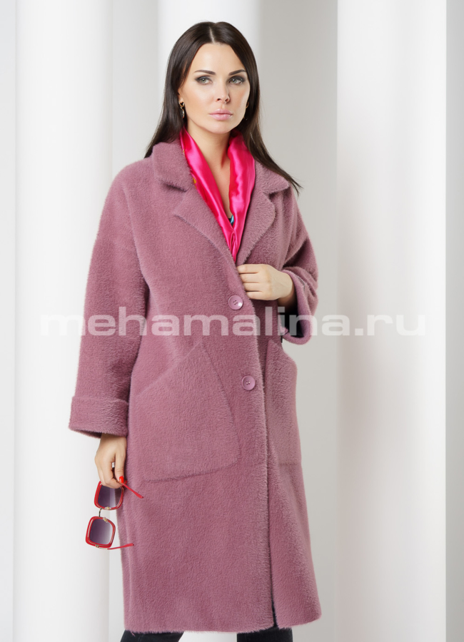фото Пальто oversize с английским воротником на кнопках модель № 9807