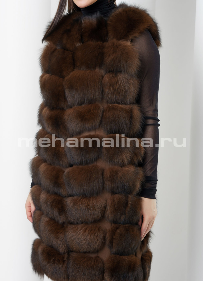 Удлиненный жилет модель № M-142 в рассрочку