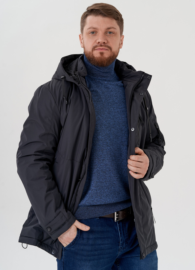 Куртка мужская с капюшоном модель № 24358 универмаг малина