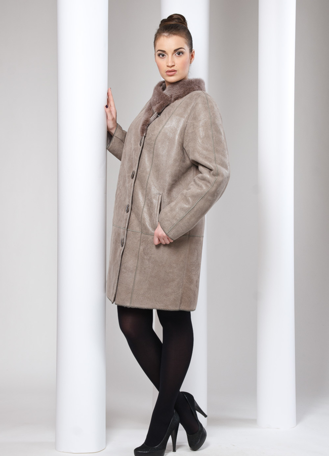 Дубленка с норочкой модель № D-9  (большой размер не проблема ПРИХОДИТЕ) в кредит