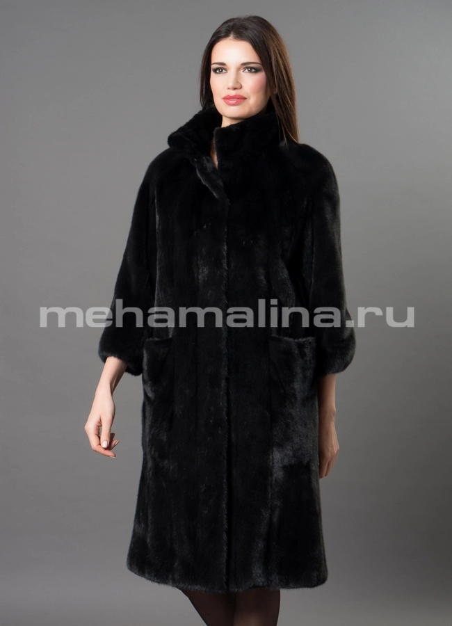 Норковая шуба  модель № S-665 универмаг малина